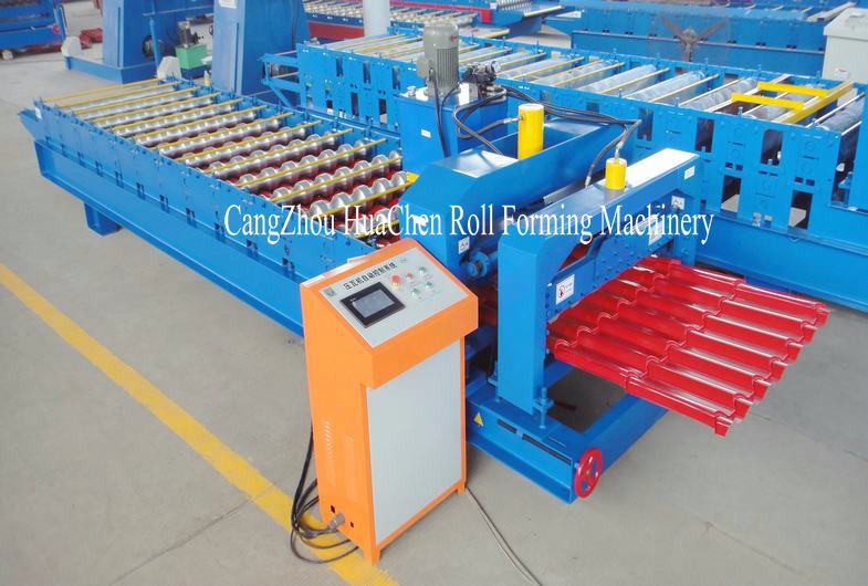 Automatic Glazed tile roll forming machine step tile making machine from China
