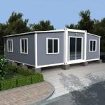 Double Wing Steel Structure Fireproof Container House 2 Bedroom Expandable