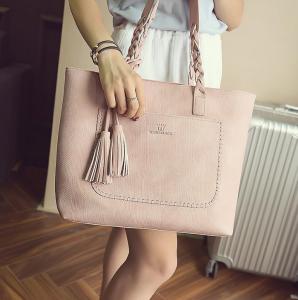 Quality New fall fashion handbags fringed shoulder bag shopping bag large capacity casual and simple wholesale