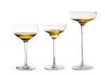 Hot Cutting Clear 200ml Hand Blown Margarita Glasses For Home Deco