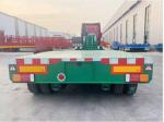 3/4 Axle 80-120ton Transport Equipment Lowboy Truck Trailer Detachable Gooseneck