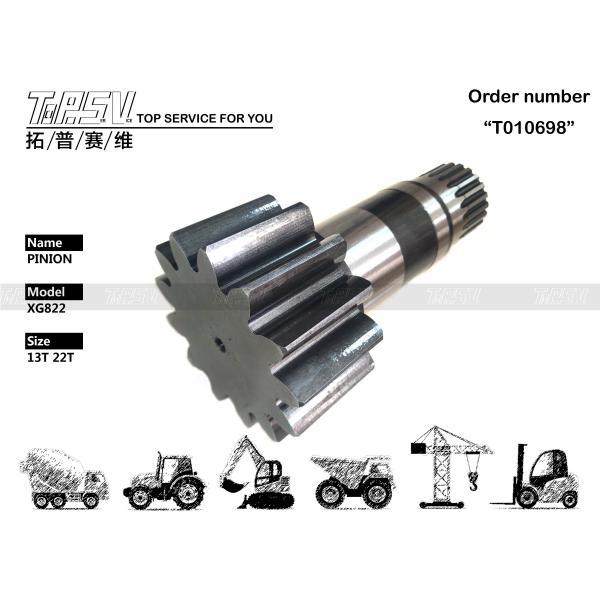 XG822 EXCAVATOR Swing Pinion Spare Parts Electronics Parts for Steel Machinery