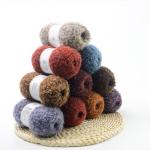 Colorful Circle Crochet Alpaca Yarn Soft Fancy Chunky Yarn Hand Knitting Anti