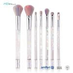 Plastic 7pcs OEM Poly Bag Luxury Makeup Brush Set