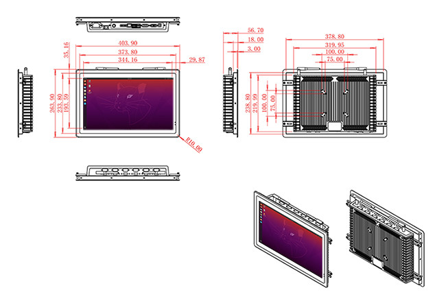15.6-Inch Compact Linux Display for Factory Dashboards and Logistics Monitoring