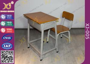 Quality Fireproofing Metal Frame Student Desk And Chair Set For Primary School wholesale