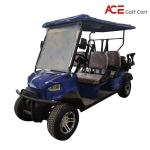 Custom Color Electric EV Golf Cart With 48V Battery 14 Inch Aluminum Alloy