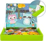 Forest Animal Jigsaw Puzzles Magnetic Puzzles For Preschooler For Kids Ages 4-8