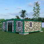 Waterproof 40ft Expandable Container House Fireproof Manufactured Container