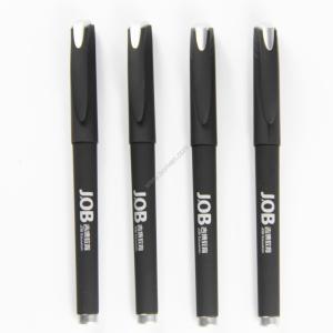 Quality cap style ball point pen,gift rubber spray gel ink ballpoint pen wholesale