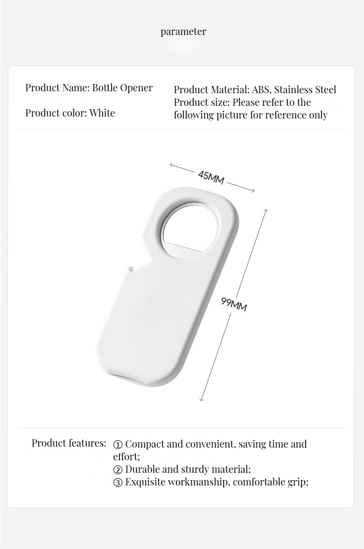 Reusable Wine Bottle Opener Multifunctional Tool for Opening Bottles in Custom Color