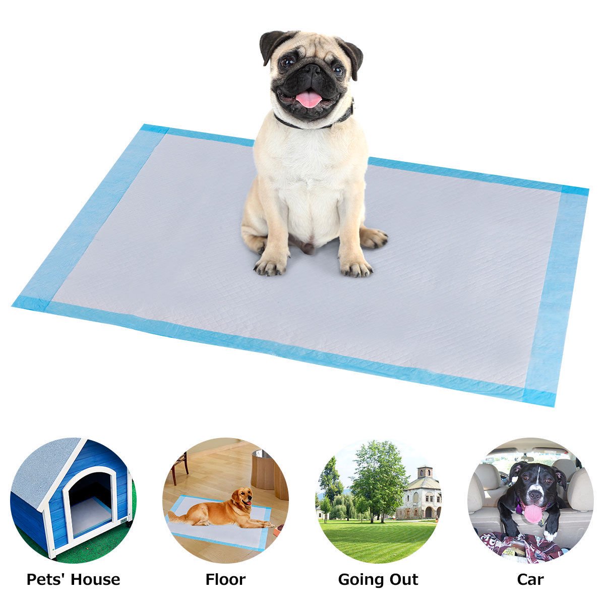 Cat Puppy Training Pads OEM Doggy Pee Pads Soft Non Woven Topsheet