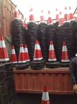 THot Selling Soft PVC rubber base traffic cone road safety cone PVC Reflective