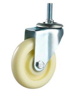 Quality 125mm Threaded Stem Casters Nylon Castor Wheels Stem Caster Wheels wholesale