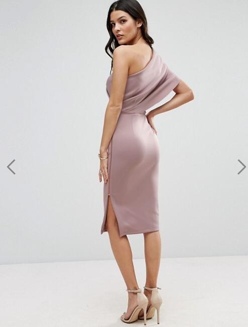 Newest Design Women One Shoulder Sexy Party Dress Wedding Dress