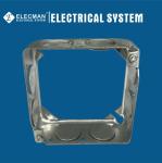 Square Metallic Junction Receptacle Electrical Outlet Extension Ring 4inch