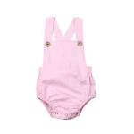 Custom Cotton Line Baby Clothes Baby Girls Romper Onesie Sleeveless Soft Clothes