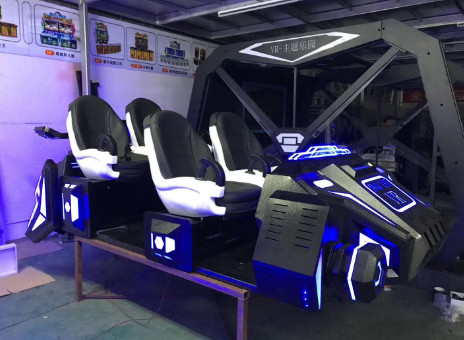 4 seats 9d Vr Game Machine , CE Certificate Vr Flight Simulator
