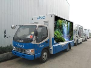Quality JAC P4 Digital Mobile Advertising Truck , Colorful Led Screen Truck For VIVO Phone Promotion wholesale