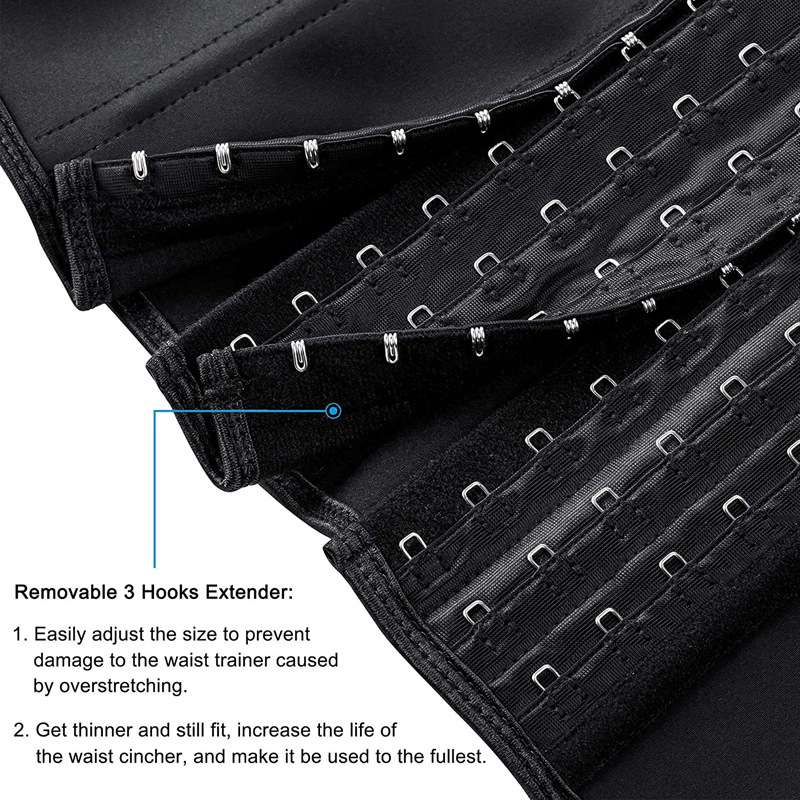Girdle Tummy Control Waist Trainer Polyester Material With Steel Extender