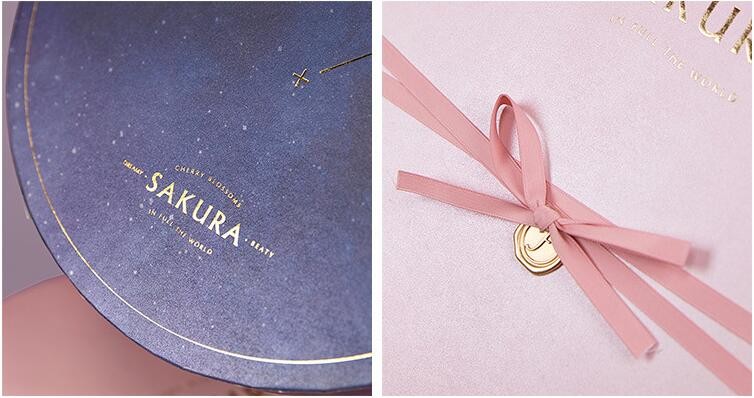 Cherry Blossom Cosmetics Paperboard Recycled Paper Gift Boxes
