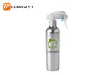 Aluminum fine mist trigger spray bottles round empty cosmetic industrial
