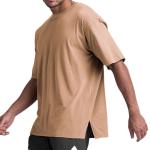 Loose Sports Casual Oversized T Shirt S Solid Color Cotton Large Size