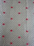 Red Circle Sequin Embroidered Fabric For Lady Evening Dress