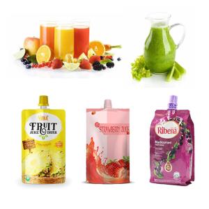 Quality Premade Bag Spout Pouches Stand Up Pouches Liquid Juice Milk Beverages wholesale