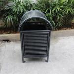 Customized Outdoor Trash Cans , Steel Trash Bin For Park Street