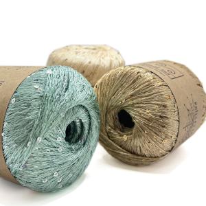 Quality Silver Polyester Sequins Yarn for Crafting &amp; Embellishing wholesale