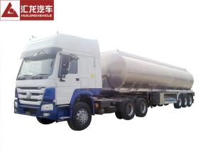 Quality Vapor Recovery Gas Tank Semi Trailer , 10000 Gallon Oil Tank Trailer 5mm Vessel wholesale