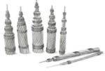 Dog / Rabbit Bare Aluminium Conductor Of Electricity , 132KV Transmission