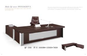 Quality luxury leather office boss table furniture/luxury leather office boss desk furniture wholesale
