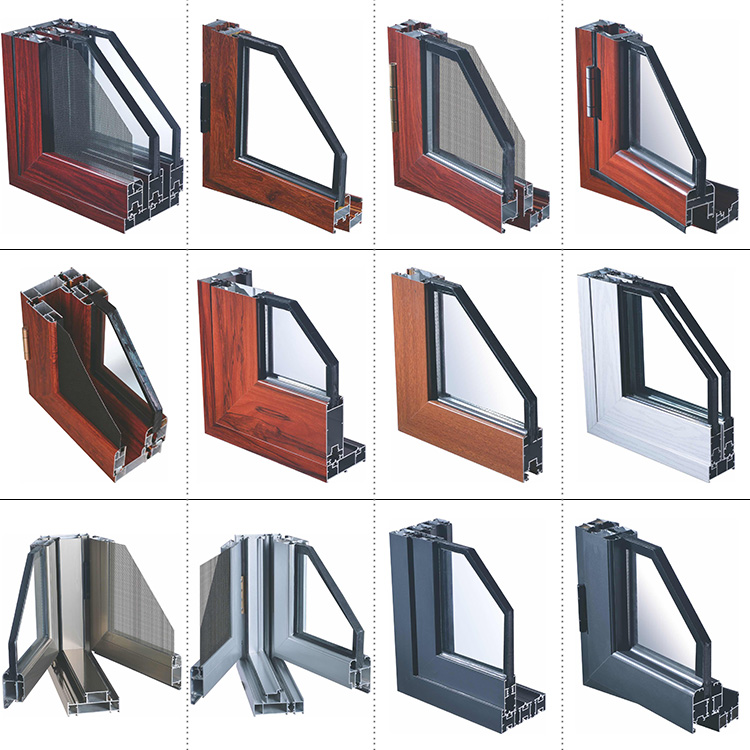 Sliding Type Aluminium Frame Glass Doors AS2208 Certificated