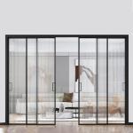 Home / Office Aluminium Bifold Sliding Doors Waterproof Aluminium Folding Glass