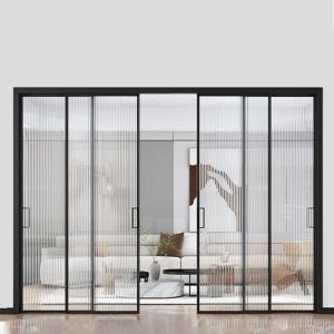 Quality Home / Office Aluminium Bifold Sliding Doors Waterproof Aluminium Folding Glass Door wholesale