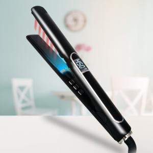 Quality 230 Degree MCH Heater Pink Hair Straightener Floating Plates Infrared Flat Iron wholesale