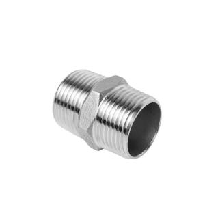 Quality DN8-DN100 Equal 304 316 NPT Hex/Hexagonal Threaded Forged Stainless Steel Nipple wholesale
