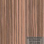 EV Veneer Zebra Engineered Wood Veneer Natural Color Straight Grain