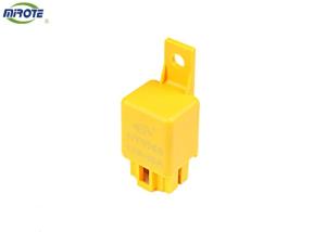 Quality 4 Pins Car Air Conditioner Relay 12V/ 24V 40 Amp Lightweight With Yellow Cover wholesale