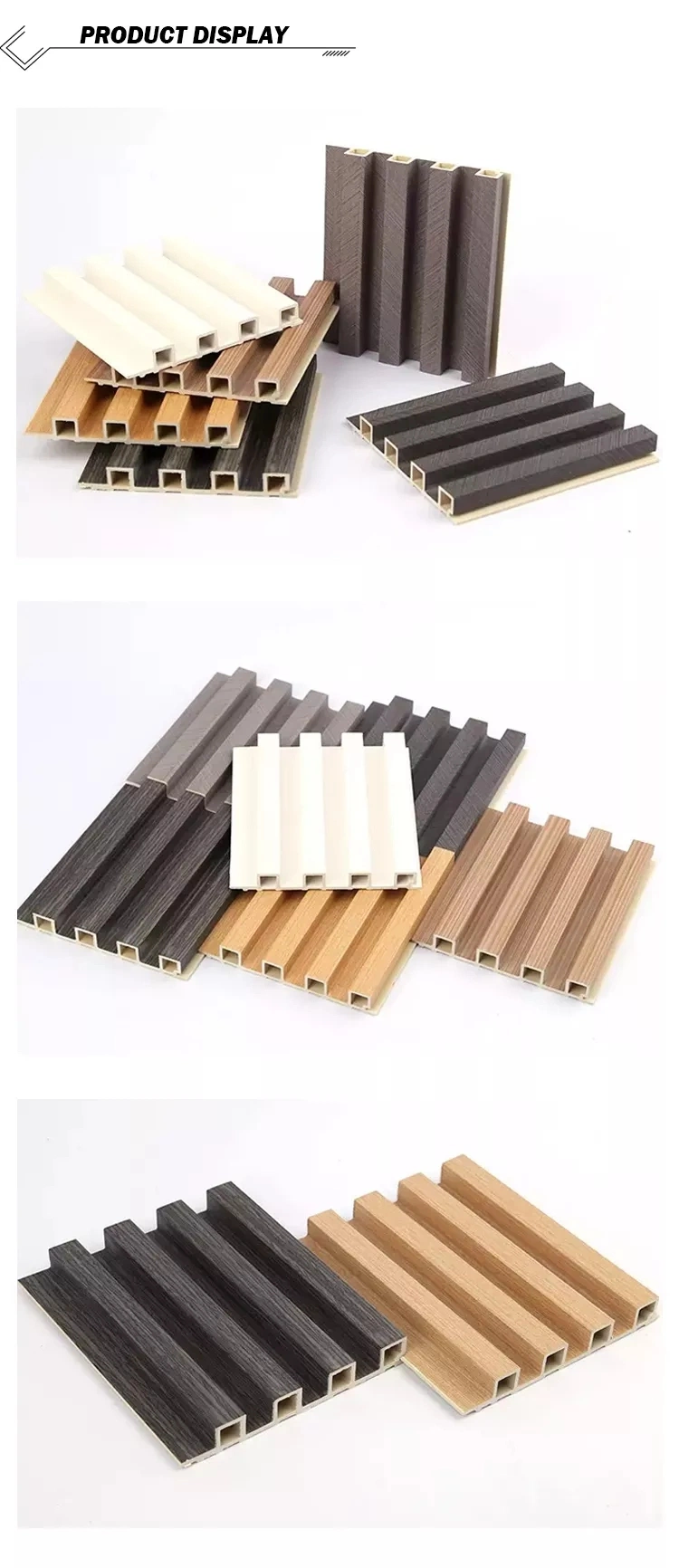 Other Wall Board PVC Wall Decor Interior Slat WPC Wall Panel with Customized Size 192*11mm