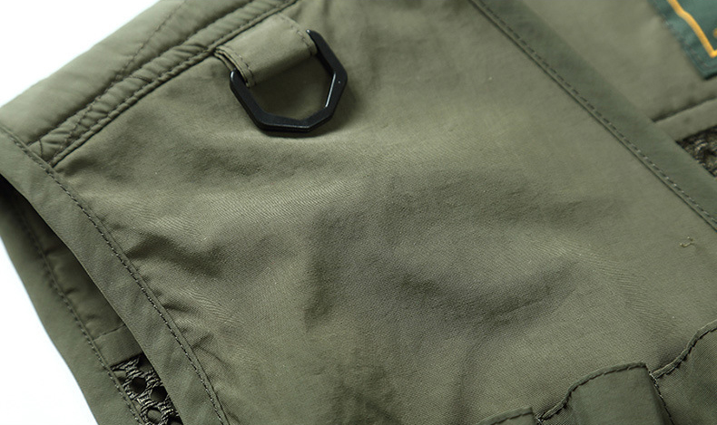 Tactical Custom Utility Outdoor Fishing Sleeveless Lightweight Utility Knit Waistcoat Men Multi Pocket Vest for Workout