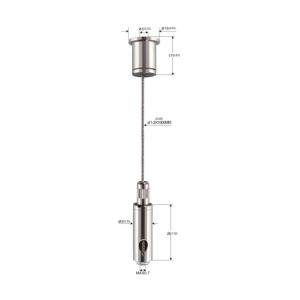 Quality Self Gripper Cable Hanging System Brass Material LED Linear Light Fitting YW86470 wholesale