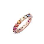 Unique Prong Colorful Cubic Zircon Accessories Women 925 Sterling Silver