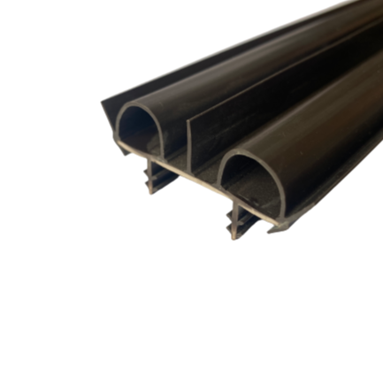 Seal Your Door Efficiently with Soft and Hard Coextrusion Door Sweep Seal in PVC Brown