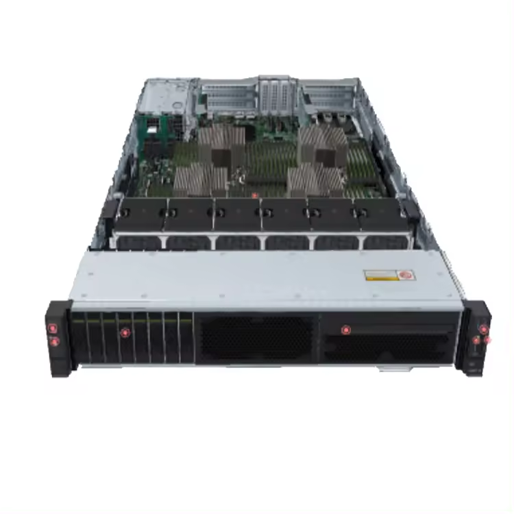 Rack-Mounted FusionServer Pro 2488H V6 24SFF 2U Server with Xeon Gold 8360H Processor