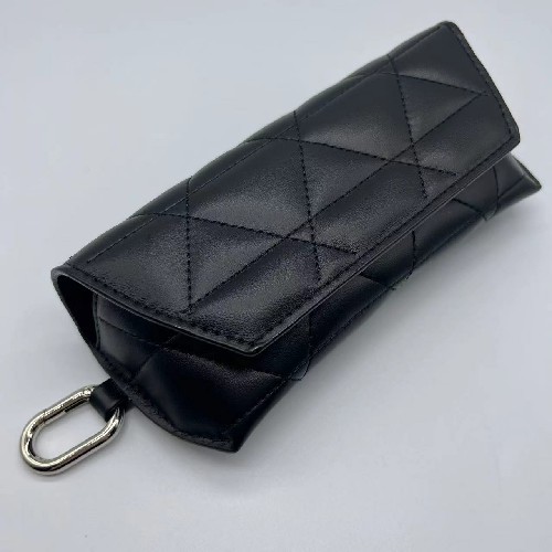 Spectacle Diamond Embossed Synthetic PU Leather Fabric Soft sunglasses Case