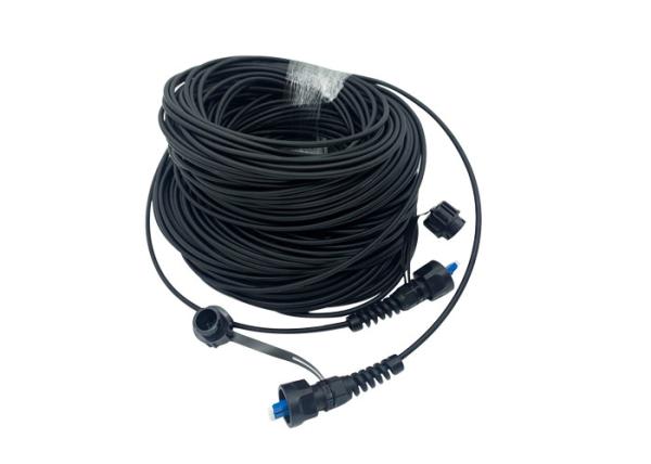 IP67 Waterproof LC Outdoor Armored Cable G657A1 5.0mm DX SM LSZH Fiber Patch