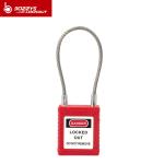 Steel Wire Shackle Safety Cable Padlock , Lightweight Master Lockout Padlock